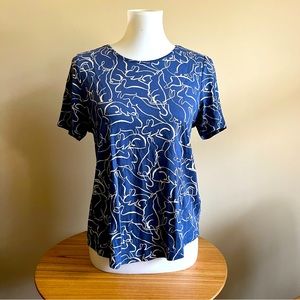 Abstract bunny shirt by Anthropologie